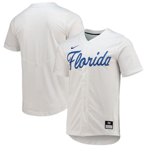 men's nike white florida gators replica baseball jersey|florida gators nike white jersey.